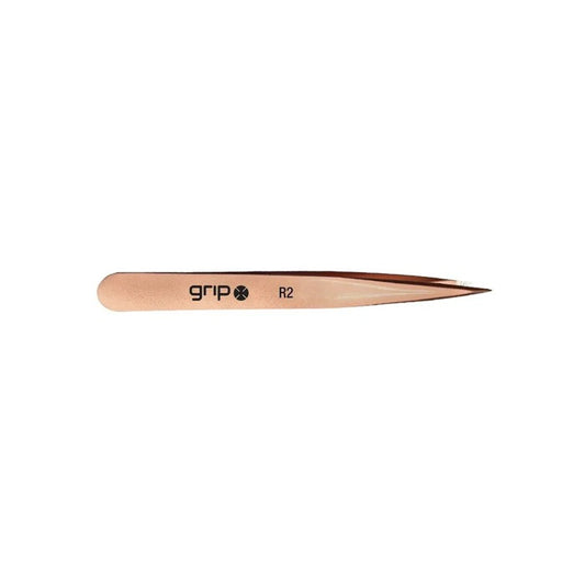 Grip? Tweezers Pointed Tip Stainless Steel - Rose Gold