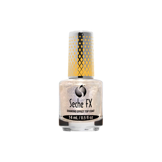 Seche Fx Diamond Effect Top Coat 14ml - Gold Shimmer