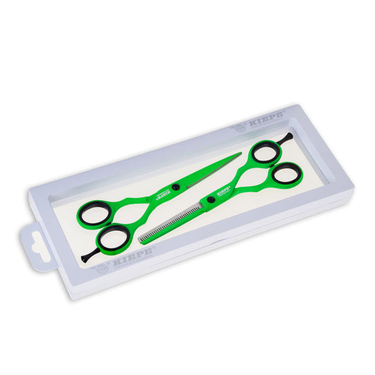 Kiepe Regular Scissors And Thinning Scissors - Green Tea
