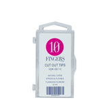10 Fingers - Clear Cut Out Tips - 50pk