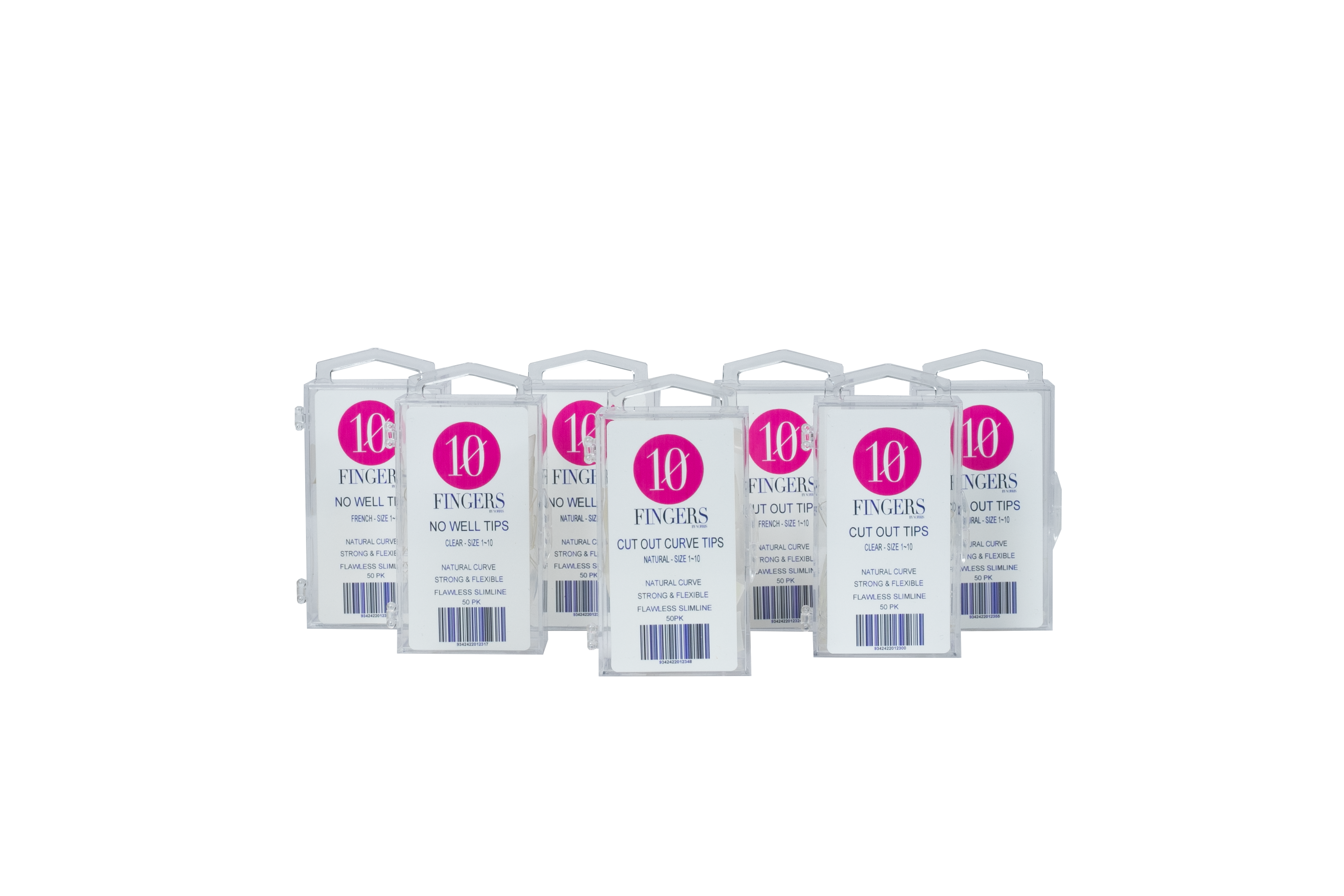 10 Fingers - French No Well Tips - 50pk