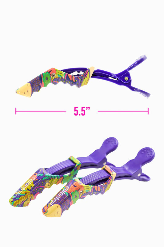 Colortrak Jungle Paradise Croc Clip 4pk