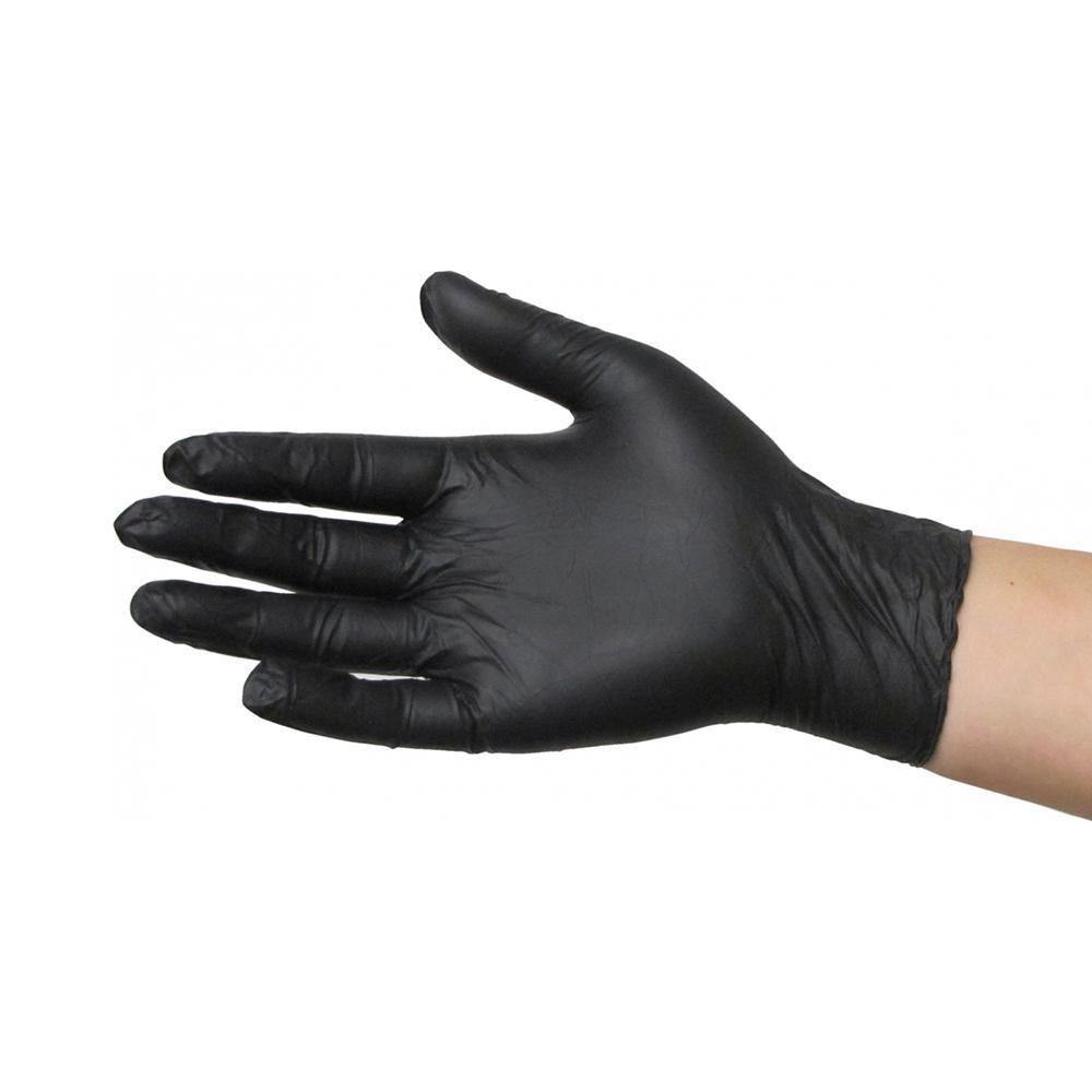 Wax_inc Nitrile Gloves - Black 100pk - Large