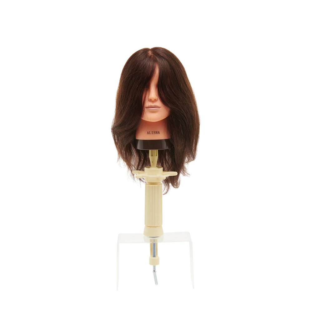 Angel Extensions Mannequin Training Head 100% Human Hair - Brown