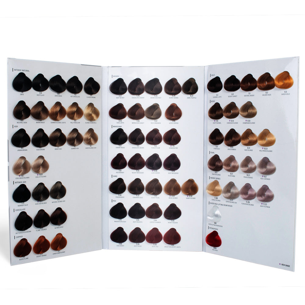 Base Hair Colouring System - Colour Chart