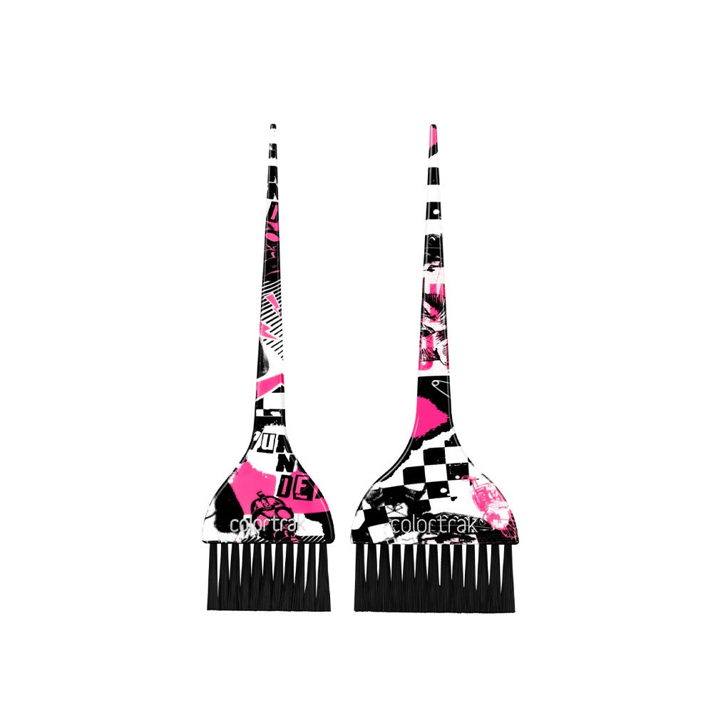 Colortrak Punks Not Dead - Firm Bristle Brushes 2pk