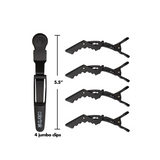 Colortrak Bucket Rubberized Croc Clips - Black 12pcs