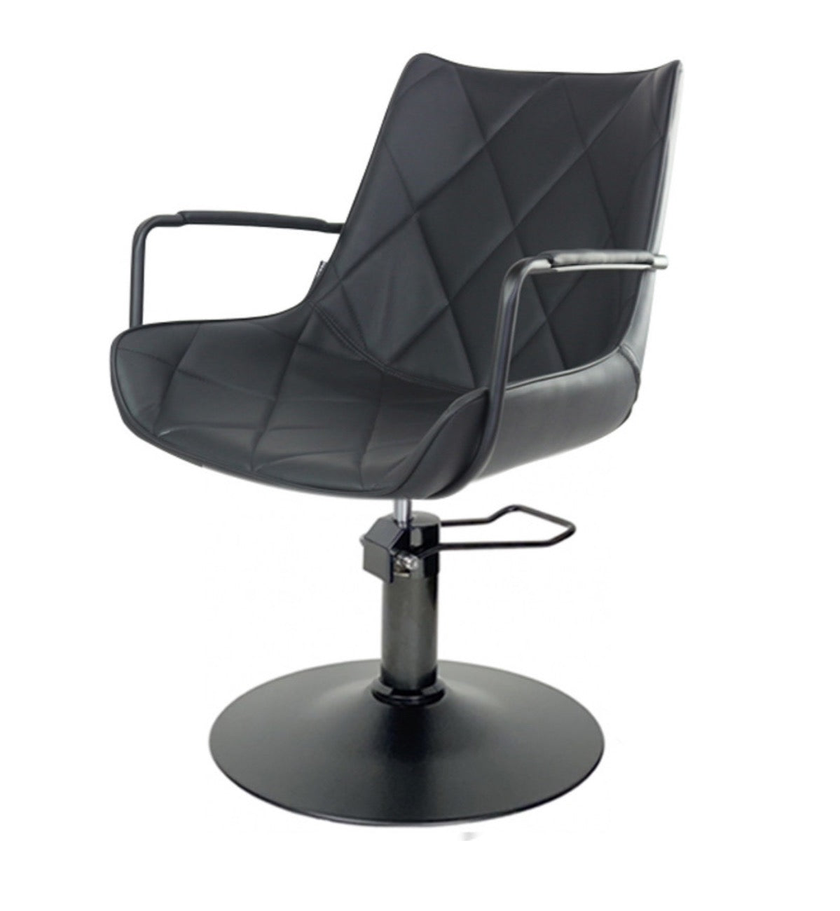 Taylor Black Styling Chair - Black Disc Base