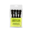 Colortrak Jumbo Rubberized Croc Clips 4 Pack