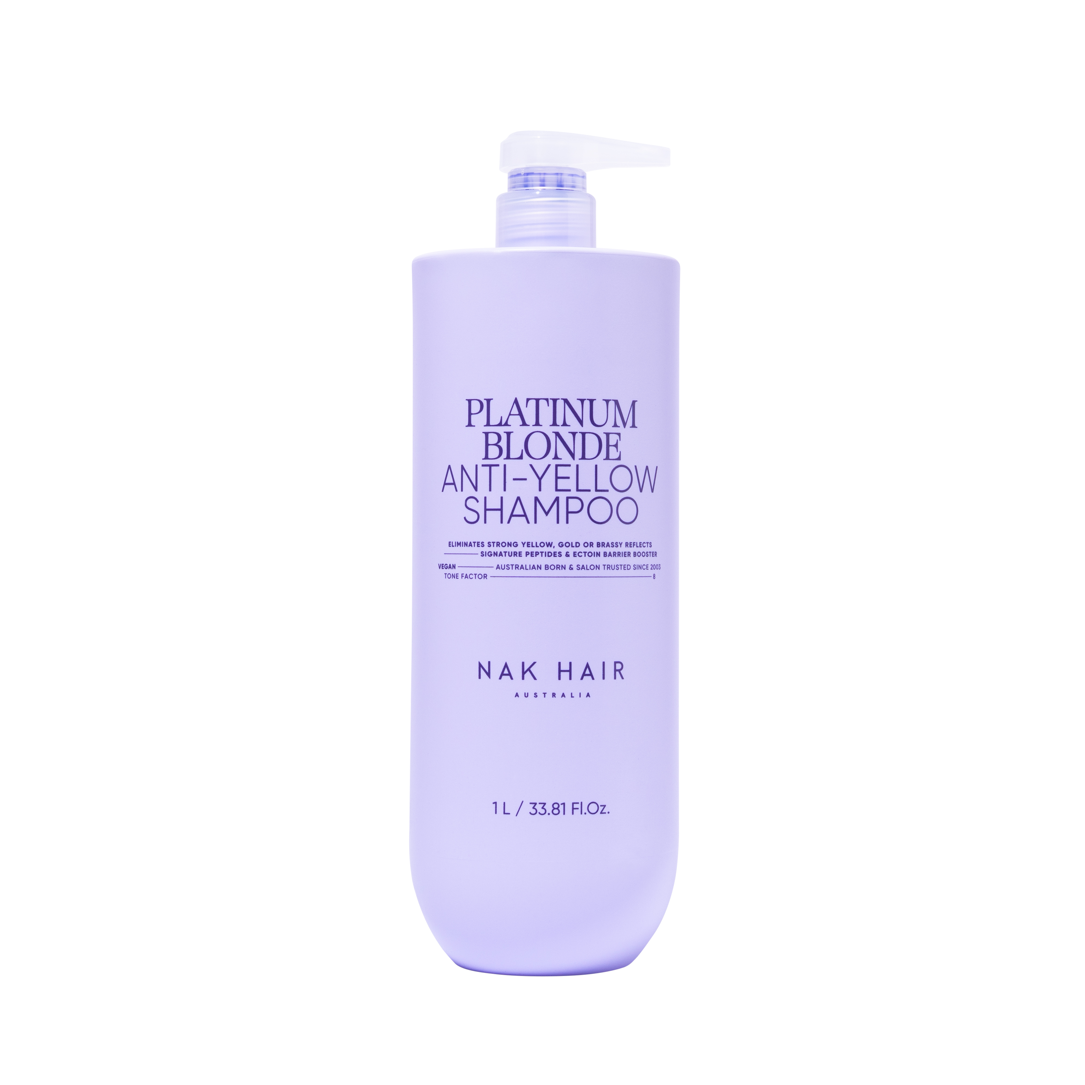 Nak Signature Platinum Blonde Anti-yellow Shampoo 1l