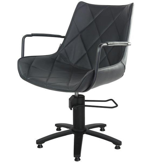 Taylor Black Styling Chair - Black 5 Star Base