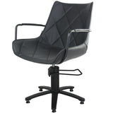 Taylor Black Styling Chair - Black 5 Star Base