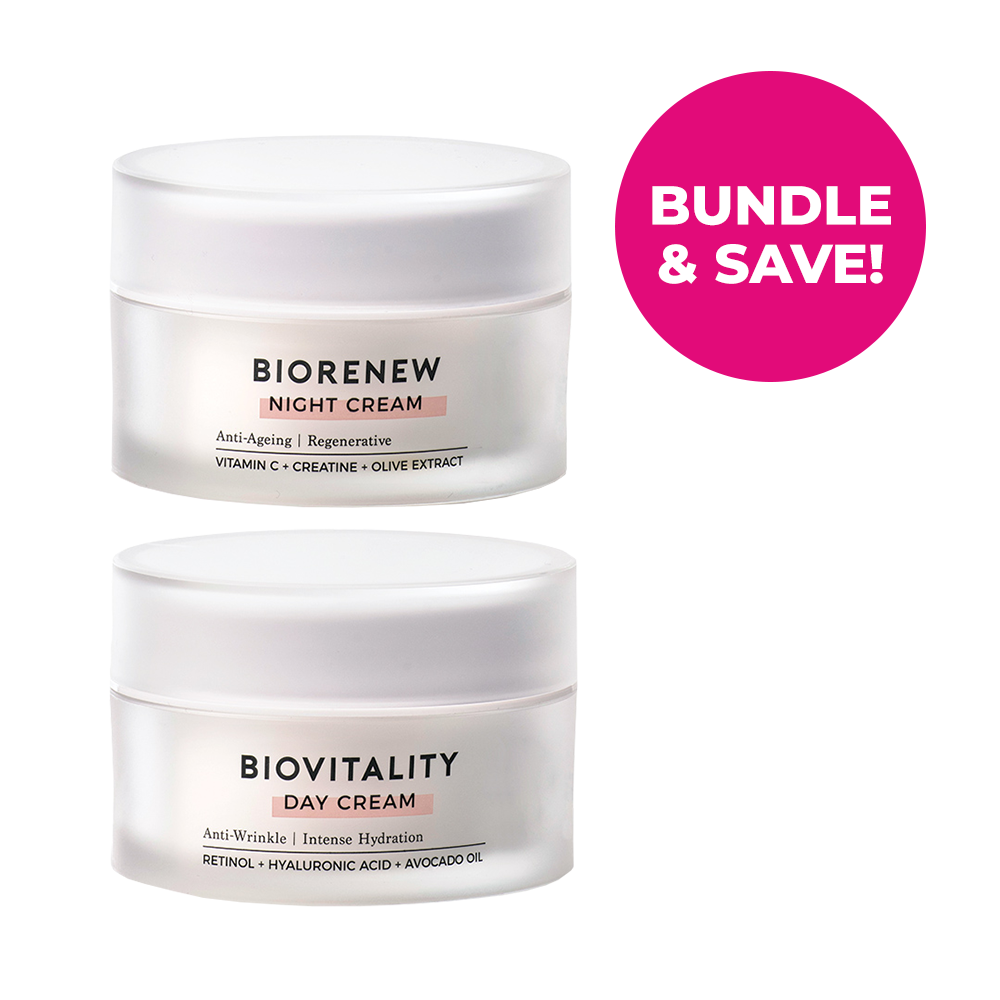 Natural Look Skincare Duo - Biovitality Day Cream & Biorenew Night Cream