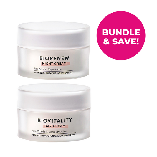 Natural Look Skincare Duo - Biovitality Day Cream & Biorenew Night Cream