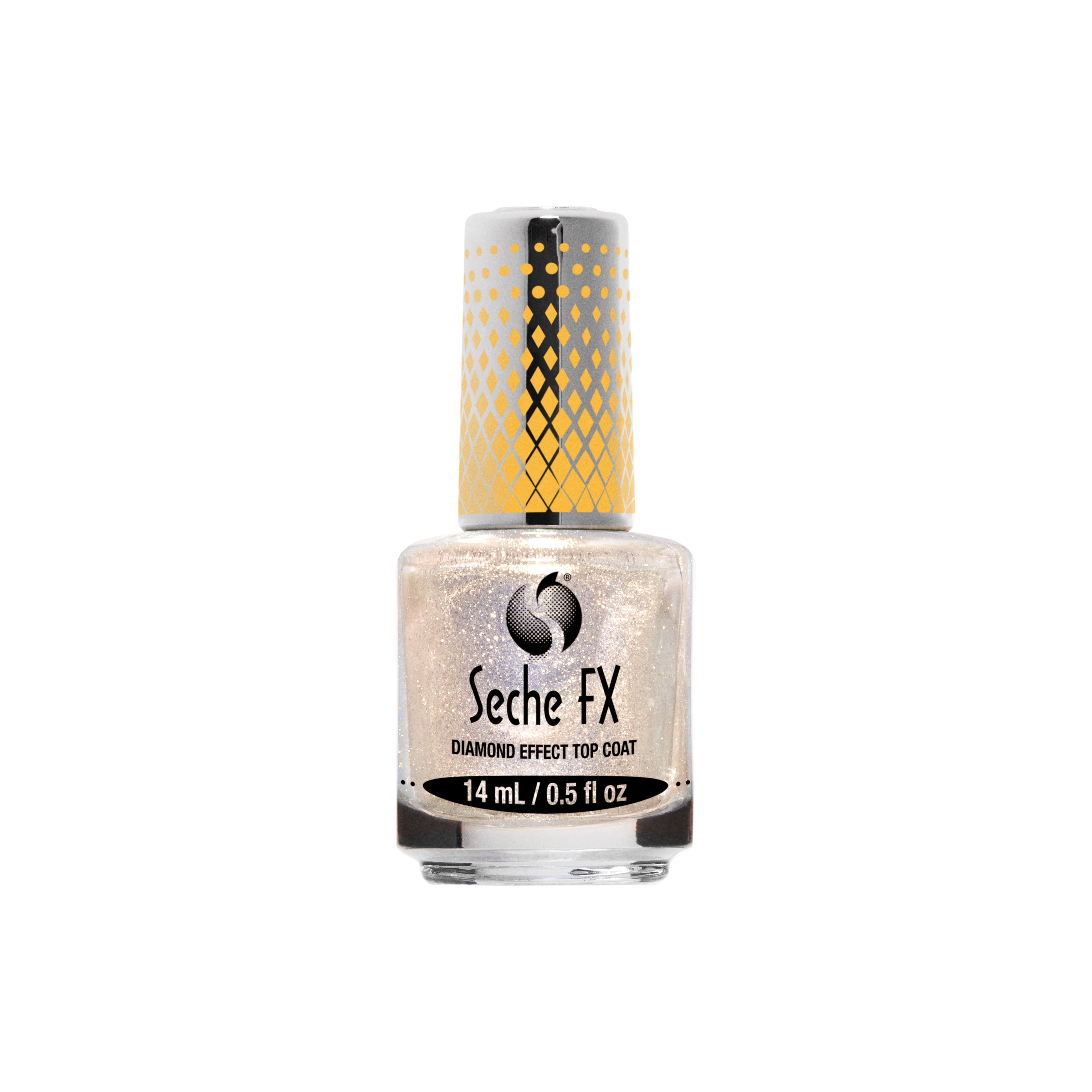 Seche Fx Diamond Effect Top Coat 14ml - Gold Shimmer