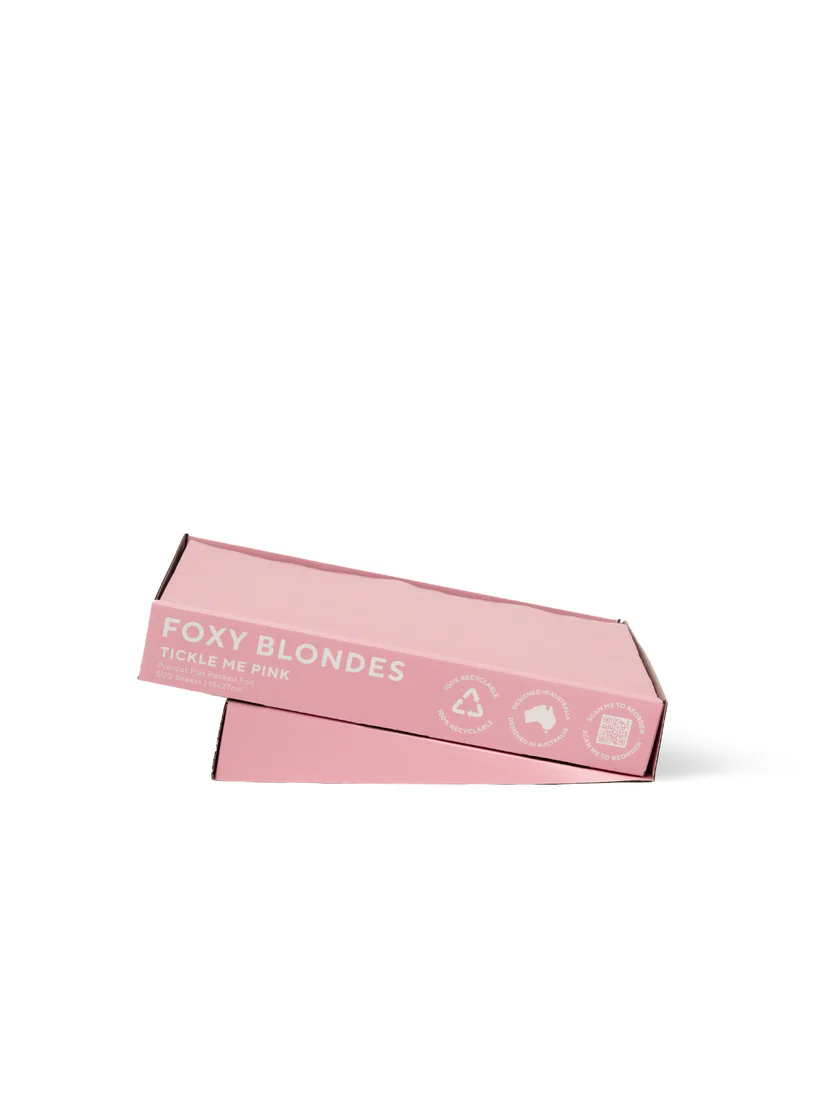 Foxy Blondes Flat Pack Foil - Tickle Me Pink
