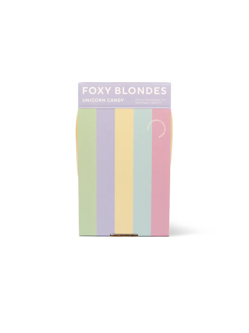 Foxy Blondes Flat Pack Foil - Unicorn Candy