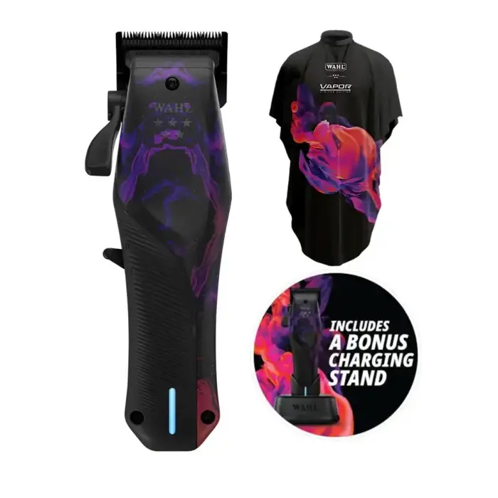 Wahl Vapor Clipper - Limited Edition Design - Includes Charge Stand & Cape