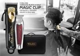 Wahl Cordless Black & Gold Magic Clip + Detailer Li Trimmer + Black & Gold Bag