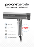 Pro-one Aerolite Hairdryer - Titanium